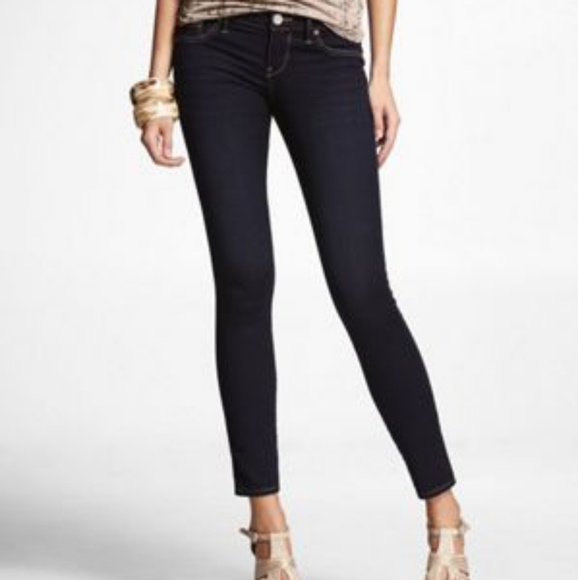 cropped jean leggings